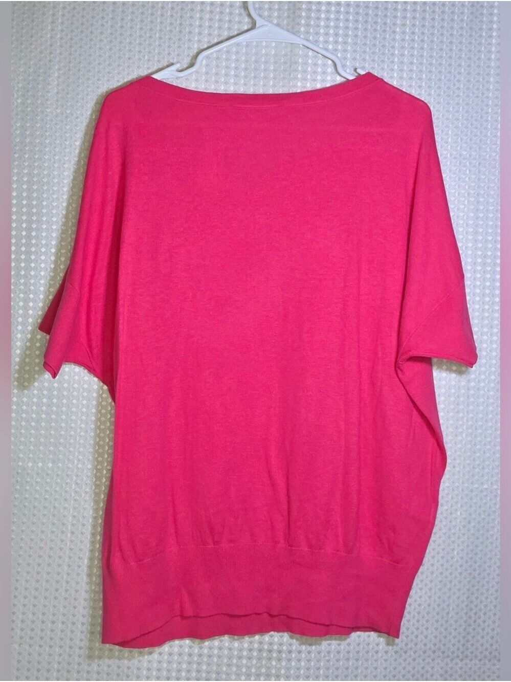LOFT Hot Pink Dolman Sleeve Sweater Top NWT Women's 2X Button Sleeve - Picture 8 of 15